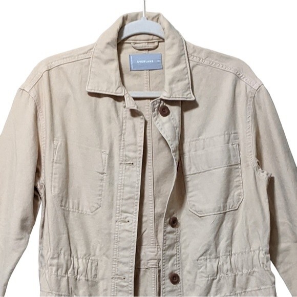 Everlane the cinchable Golden hour yellow chore utility jacket size XS - Picture 6 of 7